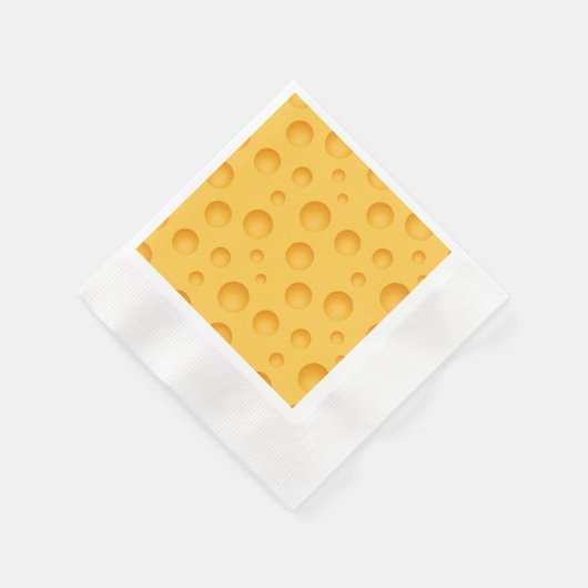 Serviette En Papier Motif de fromage jaune (Coin)