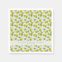 Motif de fruit de citron d'été personnalisé pour l