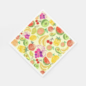 Serviette En Papier Motif de fruits (Coin)