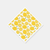 Serviette En Papier Motif de fruits de citron jaune (Coin)