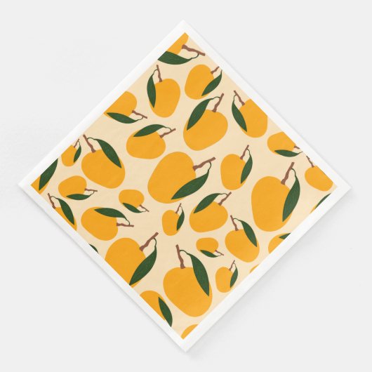 Serviette En Papier Motif de fruits d'été Mango (Coin)