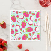 Serviette En Papier Motif de fruits dragon (En situation)