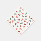 Serviette En Papier Motif de fruits en tranches de pomme vif II (Coin)