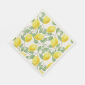 Serviette En Papier Motif DE FRUITS FRAIS LEMON NAPKIN (Coin)