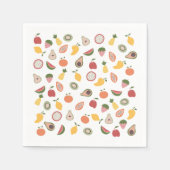 Serviette En Papier Motif de fruits rustiques (Devant)