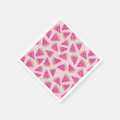 Serviette En Papier Motif de fruits tropicaux de pastèque (Coin)
