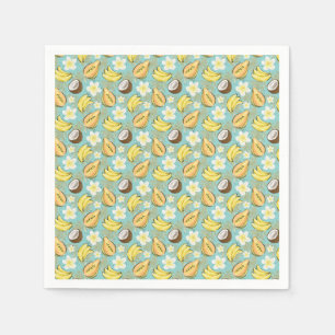 Serviette En Papier Motif de fruits tropicaux d'été