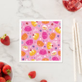 Serviette En Papier Motif de gelée douce (En situation)