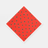 Serviette En Papier Motif de graines de pastèque (Coin)