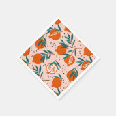 Serviette En Papier Motif de grenade coloré (Coin)