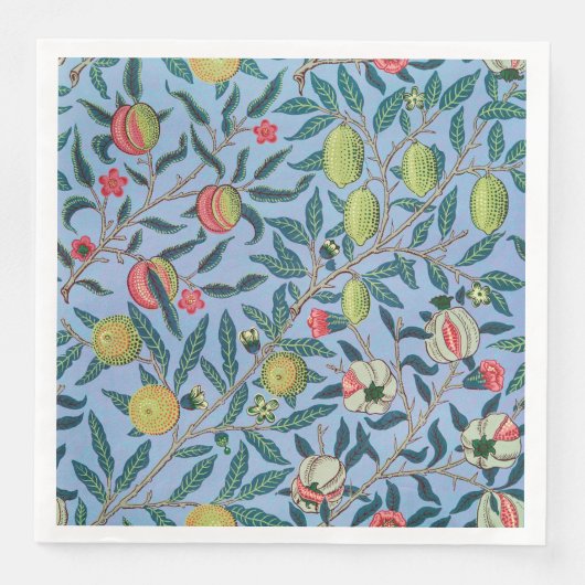 Serviette En Papier Motif de grenade par William Morris (Devant)