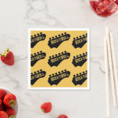Serviette En Papier Motif de Guitare Rock et Roll (En situation)