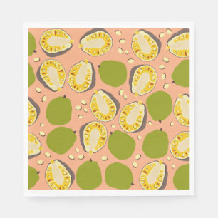 Serviette En Papier Motif de Jackfruit d'été tropical - Fruit exotique