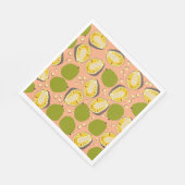 Serviette En Papier Motif de Jackfruit d'été tropical - Fruit exotique (Coin)