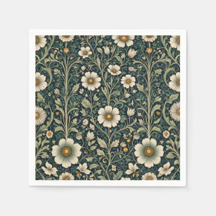 Serviette En Papier Motif de jardin de marguerites vintage