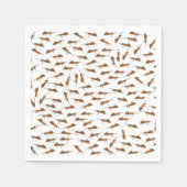 Serviette En Papier Motif de jolies fourmis (Devant)