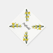 Serviette en papier - Motif de jonquilles (Coin)