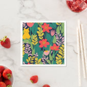 Serviette En Papier Motif de jungle (En situation)