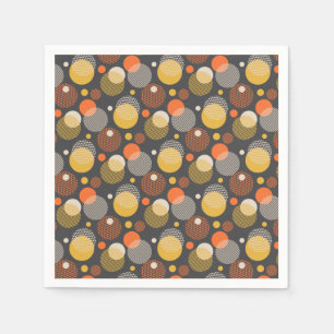 Serviette En Papier Motif de la bande de points Polka