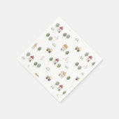 Serviette En Papier Motif de la ferme d'aquarelle (Coin)
