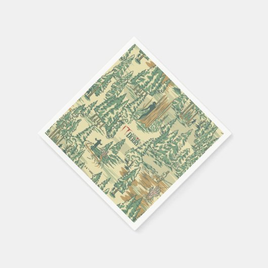 Serviette En Papier MOTIF de la pêche forestière IT (Coin)