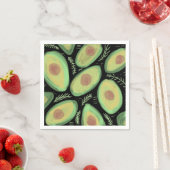 Serviette En Papier Motif de la salade de tomate Avocado (En situation)