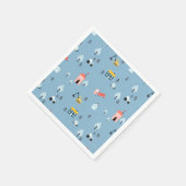 Serviette En Papier Motif de la scène du Doodle Town (Coin)