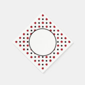 Serviette En Papier Motif de ladybug rétro (Coin)