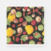 Serviette En Papier Motif de légumes (Devant)