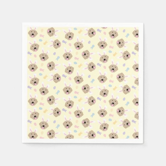 Serviette En Papier Motif de l'épreuve de Pâques Bunny (Devant)