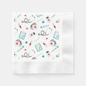 Serviette En Papier Motif de l'équipement infirmière service serviette (Devant)