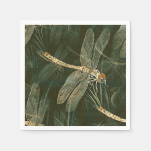 Serviette En Papier Motif de libellules majestueux