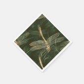 Serviette En Papier Motif de libellules majestueux (Coin)