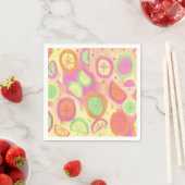 Serviette En Papier Motif de limonade rose (En situation)