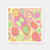 Serviette En Papier Motif de limonade rose (Devant)