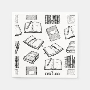 Serviette En Papier Motif de livre