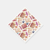 Serviette En Papier Motif de livre (Coin)