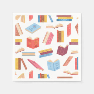 Serviette En Papier Motif de livre
