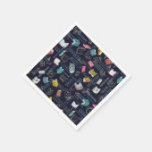 Serviette En Papier Motif de livre (Coin)