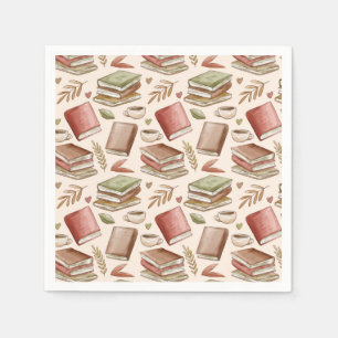 Serviette En Papier Motif de livre