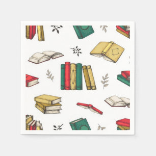 Serviette En Papier Motif de livre