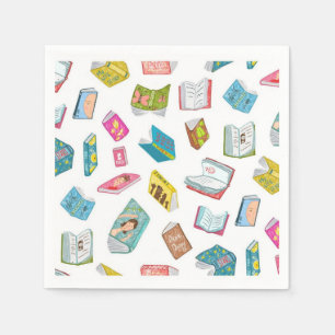 Serviette En Papier Motif de livre