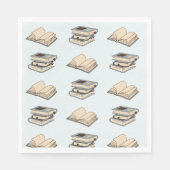 Serviette En Papier Motif de livres (Devant)