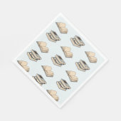 Serviette En Papier Motif de livres (Coin)