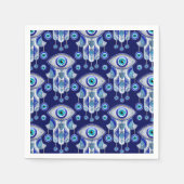 Serviette En Papier Motif de l'oeil maléfique Hamsa (Devant)