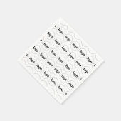 Serviette En Papier Motif de logo simple (Coin)