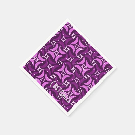 Serviette En Papier Motif de lune rose mystique (Coin)