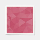 Serviette En Papier motif de maillage géométrique rose rose (Devant)