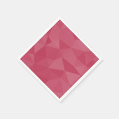 Serviette En Papier motif de maillage géométrique rose rose (Coin)