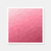 Serviette En Papier Motif de maillage géométrique rose rose clair (Devant)